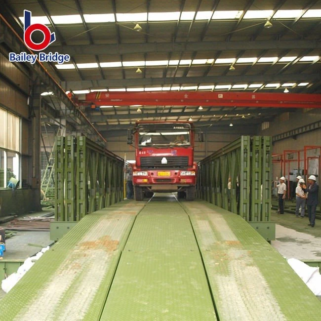 Double Lane Durable Bailey Steel Bridge Temporary Bridge in Tibet