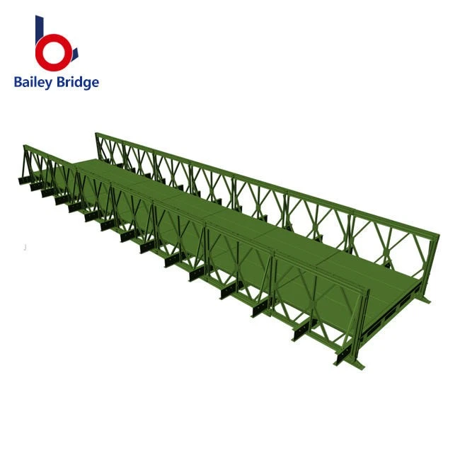 Double Lane Durable Bailey Steel Bridge Temporary Bridge in Tibet