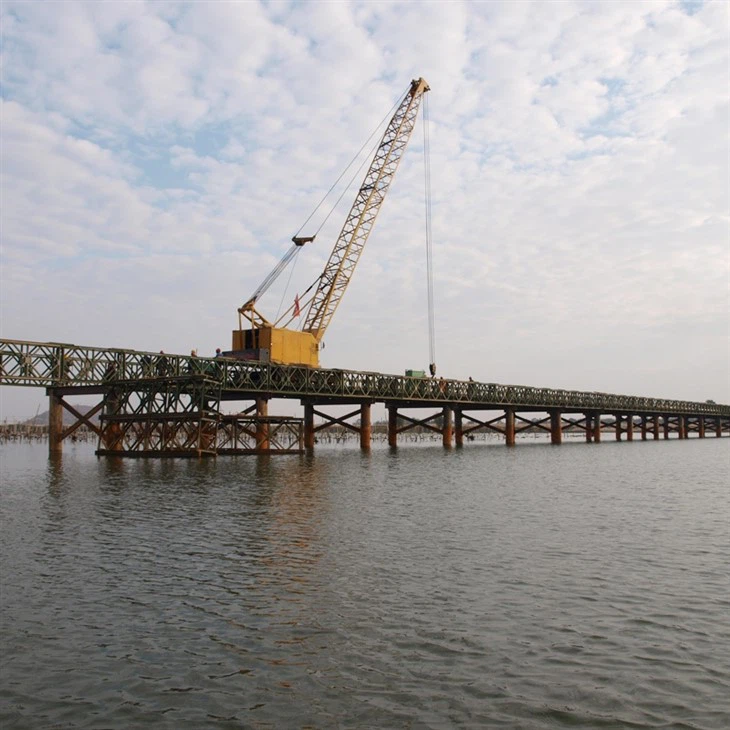 China Quick Build Prefabricated Steel Structure Bailey Bridge Portable Pedestrian 321 Great Wall Modular Truss Bailey Bridge suppliers