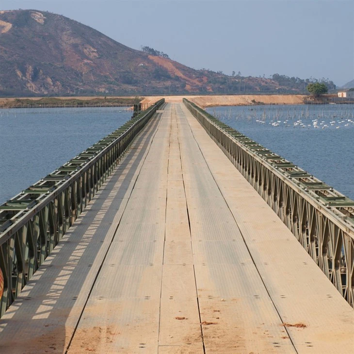 China Quick Build Prefabricated Steel Structure Bailey Bridge Portable Pedestrian 321 Great Wall Modular Truss Bailey Bridge best