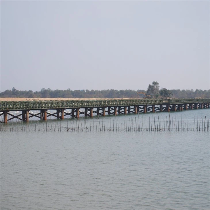 China Quick Build Prefabricated Steel Structure Bailey Bridge Portable Pedestrian 321 Great Wall Modular Truss Bailey Bridge high quality